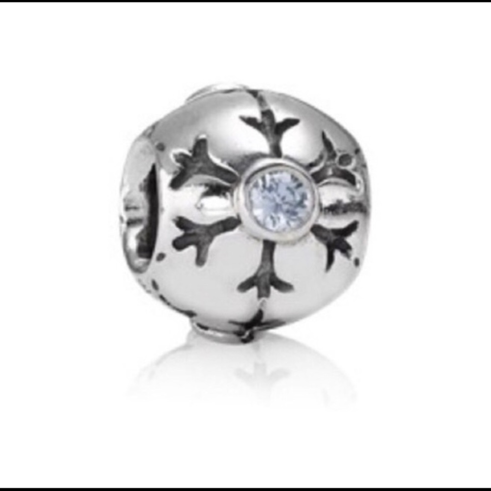 Pandora light blue snowflake charm